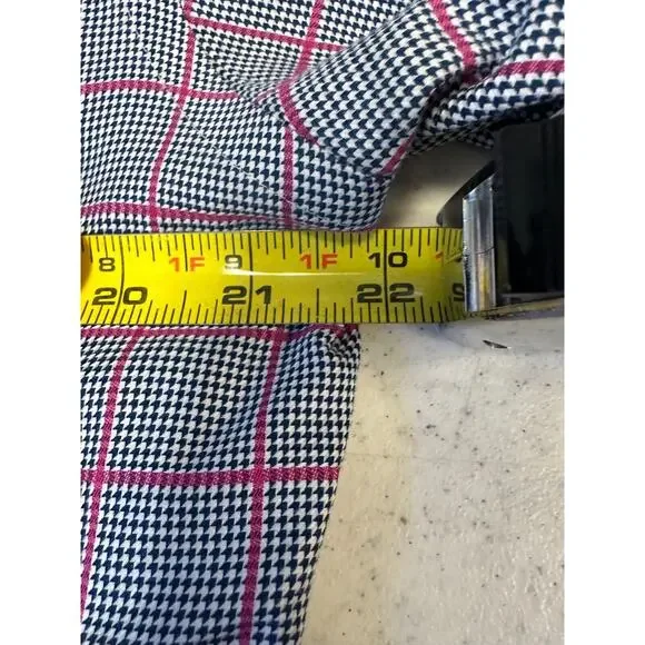 Peter Millar Dress Shirt Nanoluxe Blue Plaid Button Down Mens 15.5 Long D27 - Picture 6 of 7